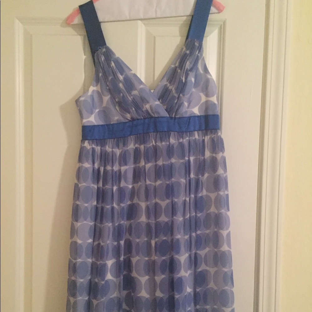 Blue Polka dot dress